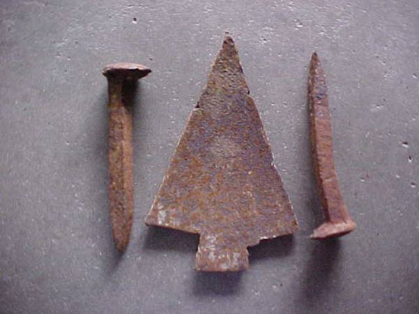 Rustic Antique Iron Railroad Spikes Plus 1 1