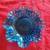 Beautiful 8" Blue Fenton Fluted Glass Bowl 3 thumbnail
