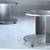 TWO BRUETON Stainless Steel/glass end tables 4 thumbnail