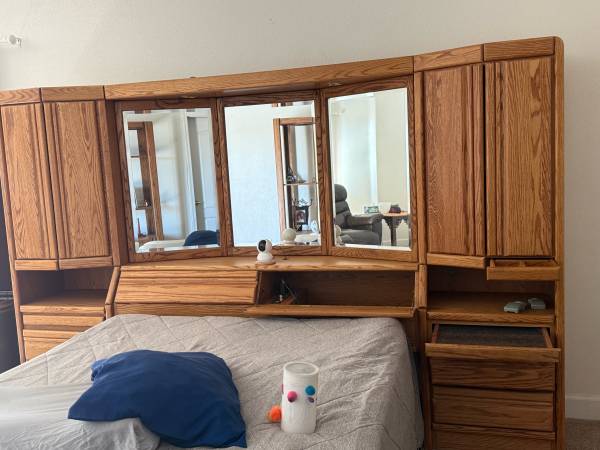 Free queen size headboard for bed 1