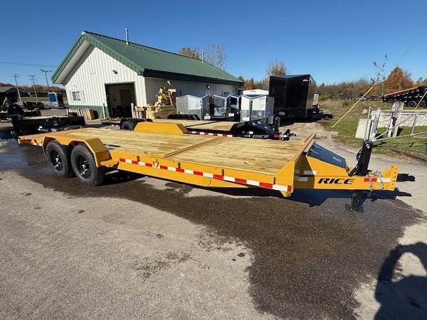 2026 RICE 7X22 SPLIT TILT EQUIPMENT TRAILER 14K YELLOW 1