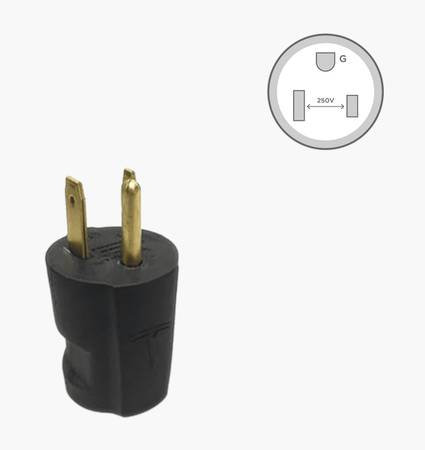 Tesla gen 1 portable wall plug charger nema 6-50 high current adapter 1