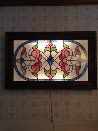 Custom-Built Stained Glass Light Box. 1
