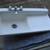 VINTAGE CAST IRON PORCELAIN KITCHEN SINK WITH SINGLE DRAIN BOARD 1 thumbnail