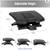 Mind Reader Adjustable Height Ergonomic Foot Rest with Massage Rollers 3 thumbnail