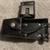 2 pc black leather Motorola 2 way radio holster for belt 3 thumbnail