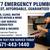 EMERGENCY PLUMBER FIXES CLOGS, LEAKS, WATER HEATERS – LICENSED & LOCAL 1 thumbnail