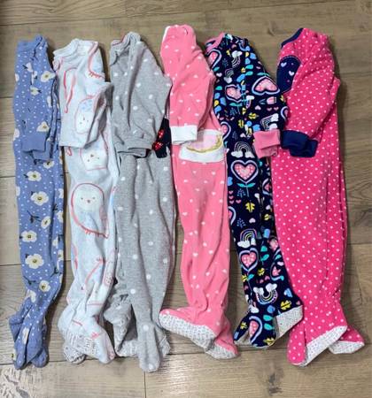 (6) Girls 18-Month Sleepers 1