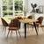 Homy Casa · Lancelot 5-Piece Dining Set · Walnut Table + 4 Brown Chair 1 thumbnail