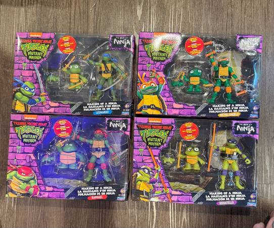 TMNT Making of a Ninja 4 figure set 1