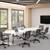 Modern Looking White Or Grey Conference Tables. Various Base Options. 9 thumbnail