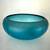 Fenton 8" celeste blue stretch glass cupped bowl 1920s 12 thumbnail
