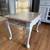 Refinished Side Table with Drawer – Paint-Washed Wood & Soft Gray 3 thumbnail