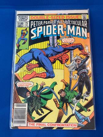 MARVEL SPIDERMAN #75 DOUBLE SIDED ISSUE 1