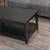 Dextrus Black Farmhouse Coffee Table – 2-Tier with Storage Shelf 3 thumbnail