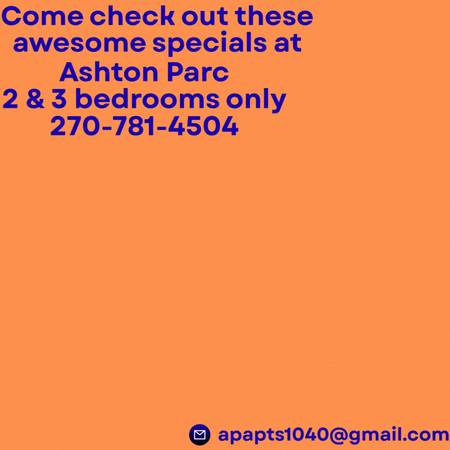 $1,055 / 3br - Ashton Parc Apartments 3br/ 2ba (Bowling Green)64018297977346124