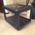 Black End table with beveled glass top 12 thumbnail