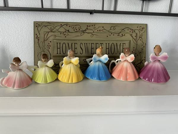 6 Figuras de Porcelana Vintage Josef Originals Ángel de Cumpleaños de 6 a 11 Años - $69 (Keizer)63435574997249124