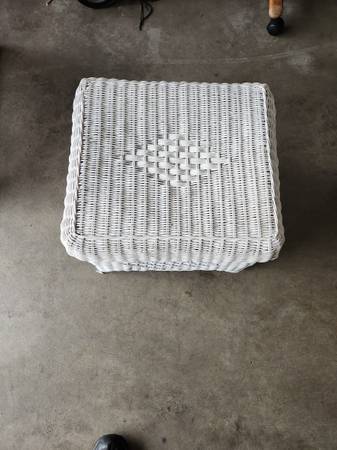 Wicker Foot Stool 1