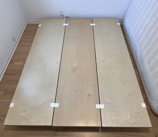 Floyd Queen Bed Frame [Birch w/ White hardware] 1