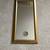 Rectangular Wall Mirror, Gold Framed, 10" x 20" 1 thumbnail