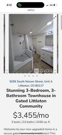 $3,455 / 3br - 2456ft2 - Casa adosada de 3 habitaciones en Littleton (Littleton)63844743412611122