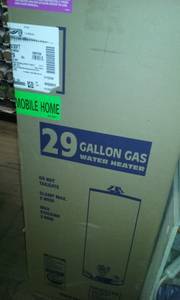 One old style 29 gallon mobile home water heater 1