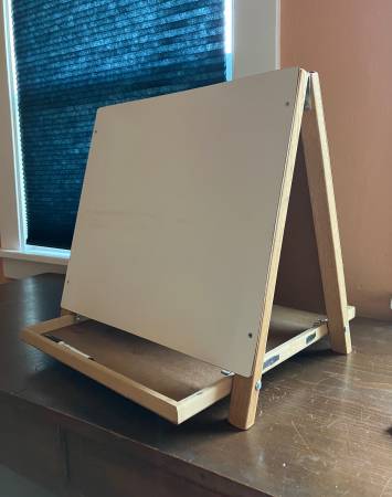 Tabletop White Board/Chalkboard Easel for home or classroom 1