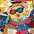 Large Mod Painting Acrylic 1999 Vibrant Color Pop Culture Movies 3D 14 thumbnail