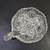 Vintage American Brilliant Prescut Glass Nappy Bowl w/ handle nut dish 2 thumbnail