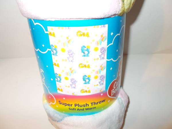 Care Bears Cotton Clouds Throw Blanket __ New 1