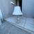 Clear Glass Lamp & White Shade 2 thumbnail