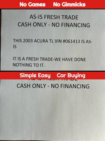 2003 ACURA TL  3.2 SEDAN 4D Sedan 1