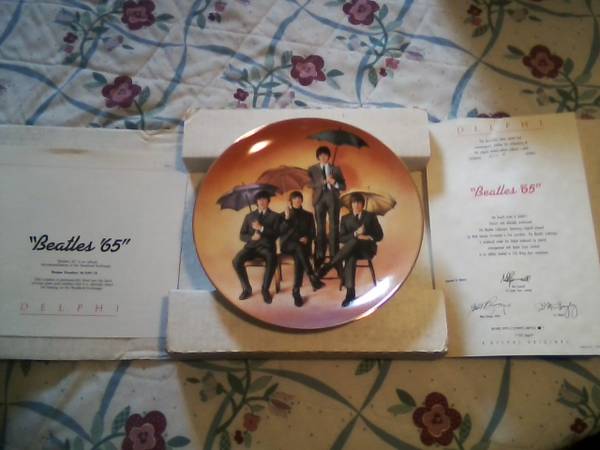 BEATLE COLLECTOR'S PLATES BY DELPHI 1992 - $40 (Chatsworth)63471469739649121