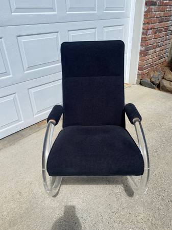 Vintage Charles Hollis Jones Lucite Rocking Chair - $250 (Wenatchee)63441596286465124