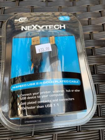 59 new Nexxtech USB 2.0 cables 1
