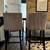 Velvet Bar Stools with Nailhead Trim and Wood Legs Set of 2 7 thumbnail