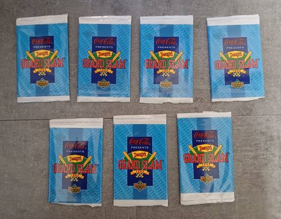 7 Unopened 1993 Upper Deck Denny’s Grand Slam Cards 1