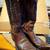 Justin Cowboy Boots Flame stitch size 9B 1 thumbnail