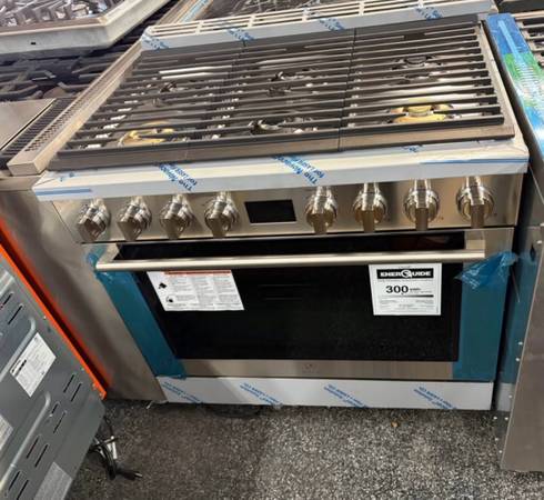 Stainless Steel Electrolux 36 Inch Range Stove 1