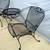 Woodard Patio wrought iron TETE A TETE antique 2 seater table gossip 6 thumbnail