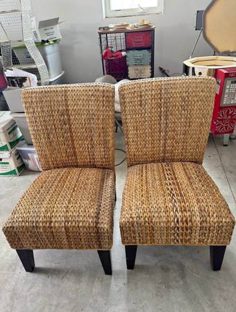 Seagrass dining chairs 1