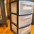Plastic rolling storage bin, three drawers 1 thumbnail