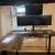 Height adjusting desk with 3 monitors and stand + extras 1 thumbnail