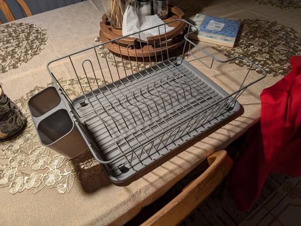 Grey Gray Dish Rack 1