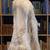 PK Pap Kik Reversible White Leather Rabbit Fur Coat Floral Embroidered France S2 6 thumbnail