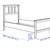 Solid Wood Ikea Hemnes white Twin Bed Frame in Very Good Condition. 3 thumbnail