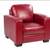 Pavia Leather Chair-Red 1 thumbnail
