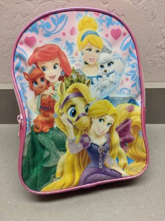 girls pink Disney Princess mini backpack / lunchbag 1