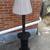 Fine crafted Wooden floor lamp. Height is 57".SEE MAP 2 thumbnail